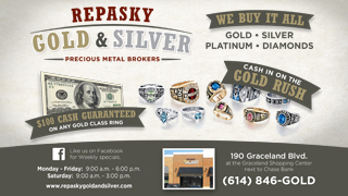 Repasky Gold & Silver Class Ring Ad